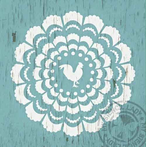 Stencil 251 - My Stencil Lady Australian Made Stencils Mandala Vintage Craft Scrapbooking