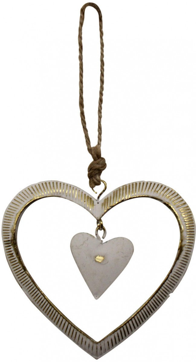 Open Heart Metal Hanging
