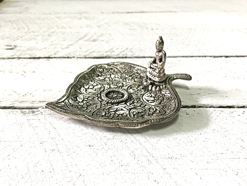 Incense Burner – Buddah on leaf