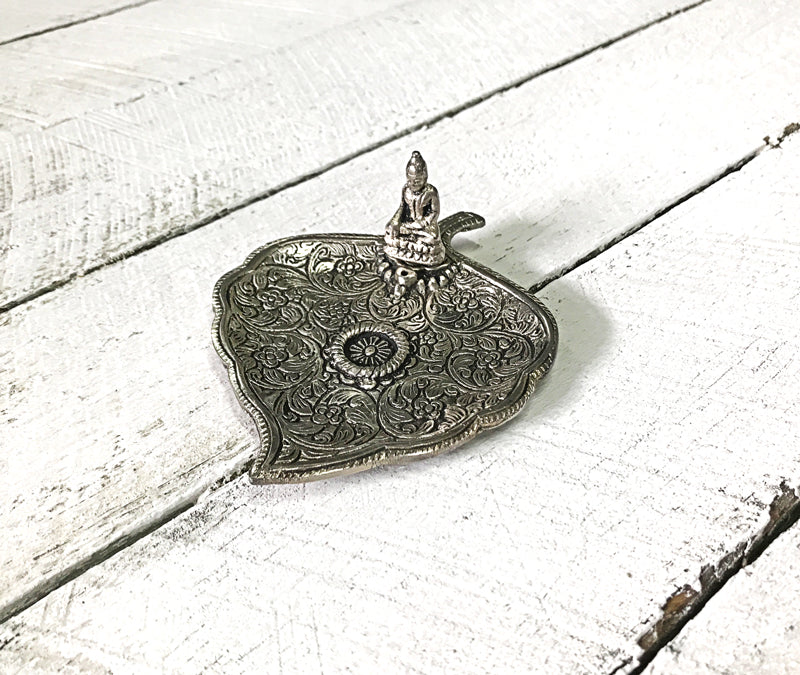 Incense Burner – Buddah on leaf