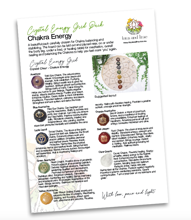 Chakra Energy C - Crystal Energy Grid Pack