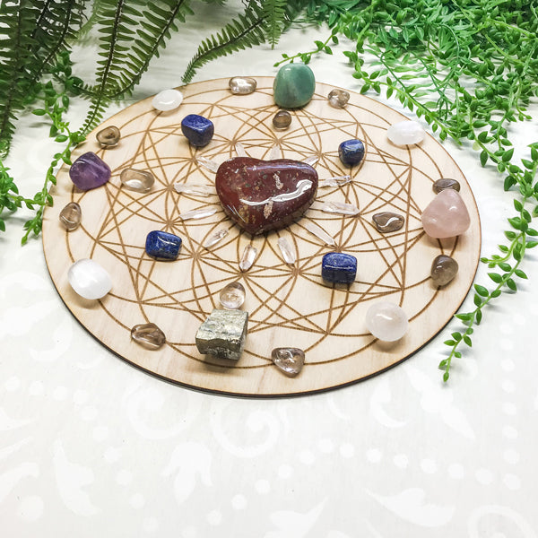 Good Health and Vitality - Emotionally and Physically - Crystal Energy Grid Pack