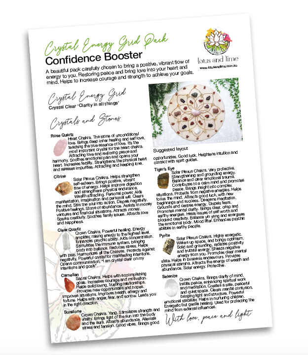 Confidence Booster - Crystal Energy Grid Pack