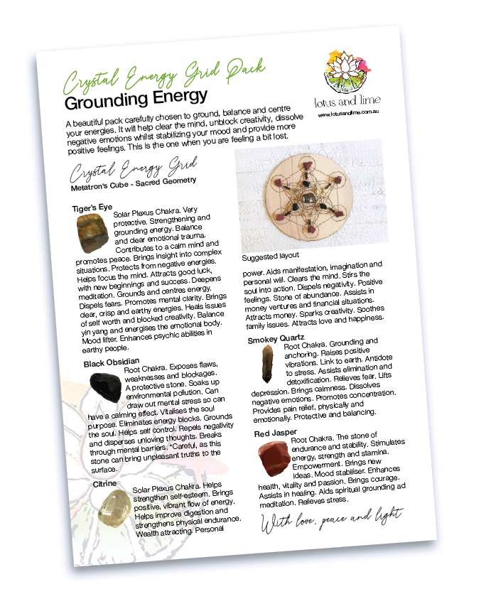 Grounding Energy - Crystal Energy Grid Pack
