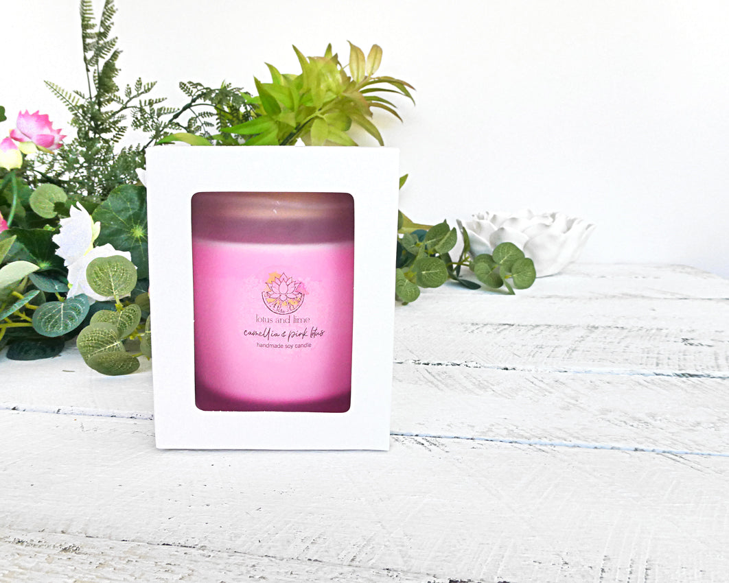 Soy Candle - Camellia & Pink Lotus