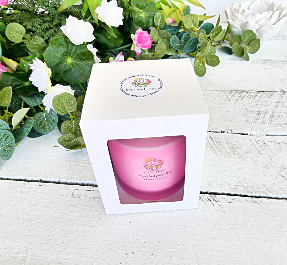Soy Candle - Camellia & Pink Lotus