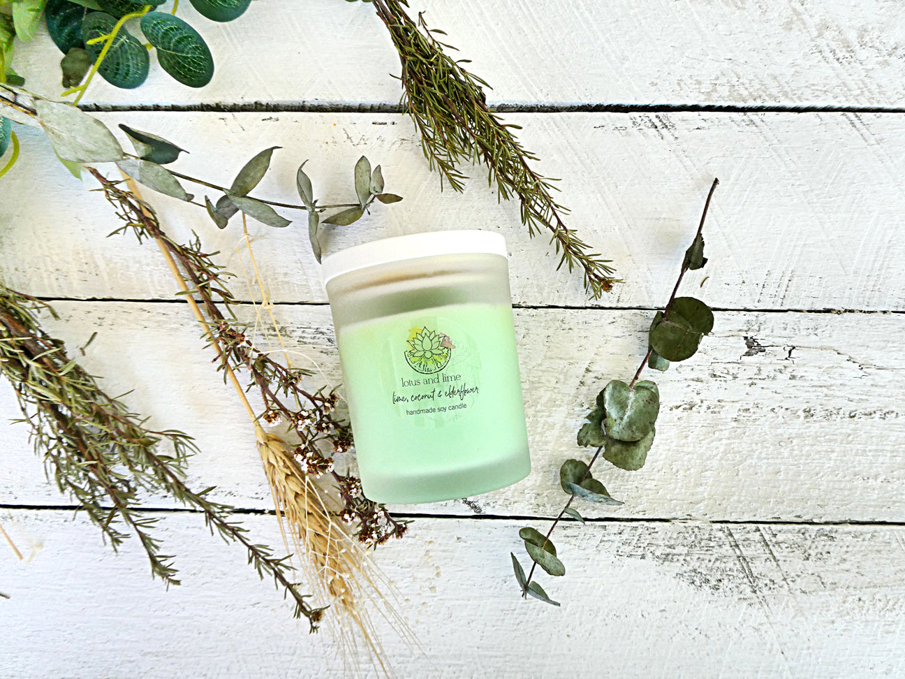 Soy Candle - Lime, Coconut & Elderflower
