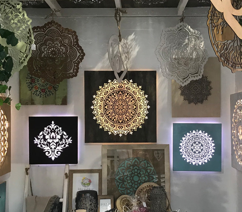 Sun Mandala Illuminated Art