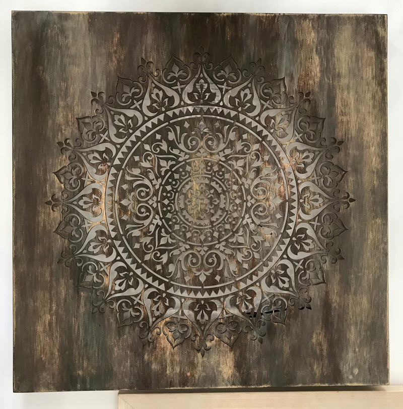 Sun Mandala Illuminated Art