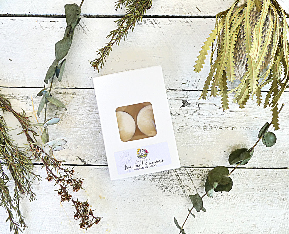 Soy Tealight Candles - Lime, Basil & Mandarin