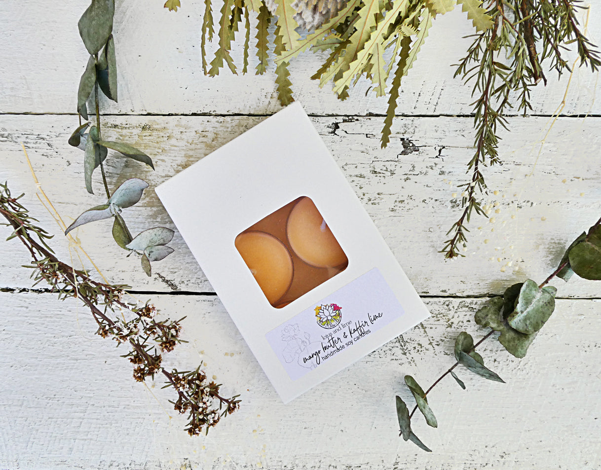 Soy Tealight Candles - Mango Butter & Kaffir Lime