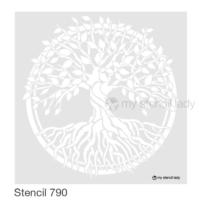 Tree of Life Stencil 790