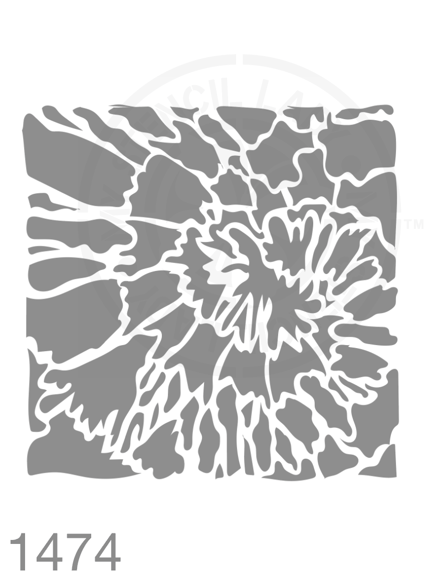 Tie Dye Stencil 1474