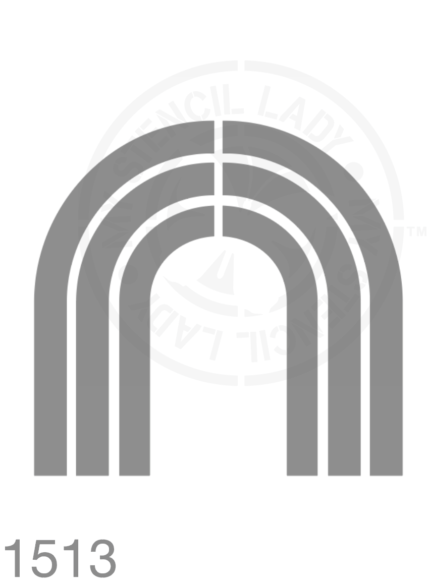 Rainbow Stencil 1513