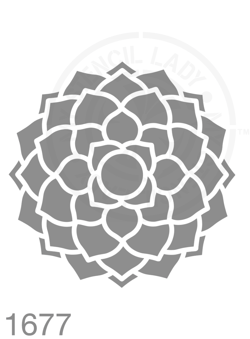 Crown Chakra Stencil 1677