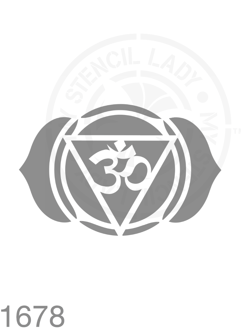 Third Eye Chakra Stencil 1678