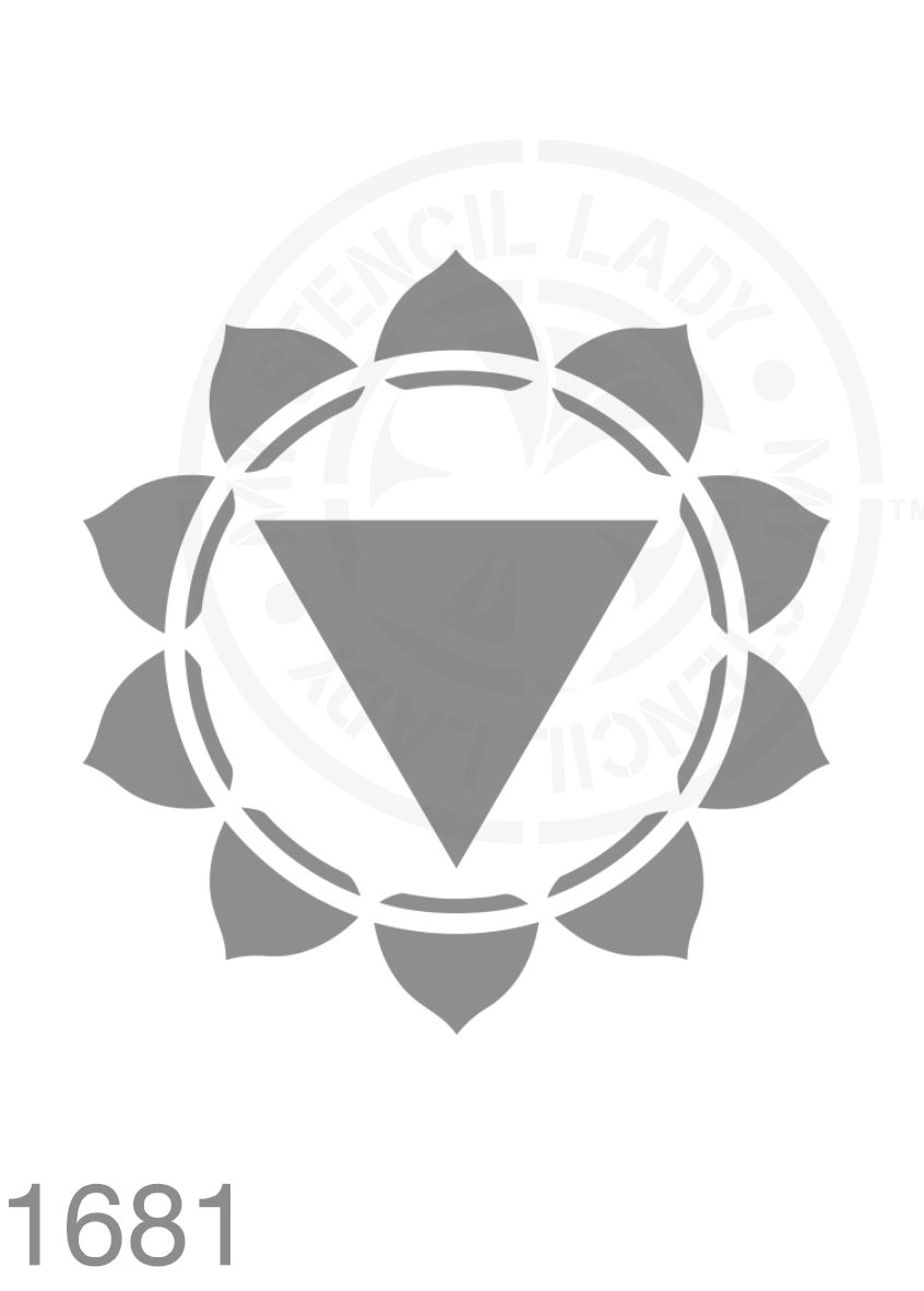 Solar Plexus Chakra Stencil 1681