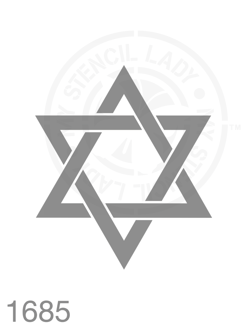 Star of David Stencil 1685