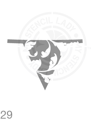 My Stencil Lady Stencil Small (Sheet Size 95x200mm) Stencil 029 Chalk Painting Furniture Decor Stencils