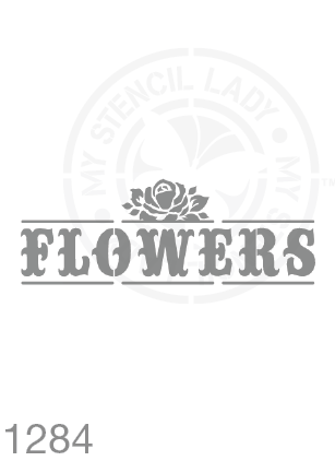 Flowers Rose Stencil 1284 Plants and flowers reusable stencils