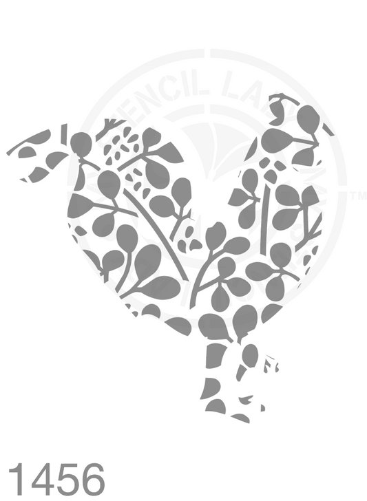 Patterned Silhouette Rooster Farmhouse Style Stencil 1456 Reusable Country Town Cottage Home Decor Stencils and Templates