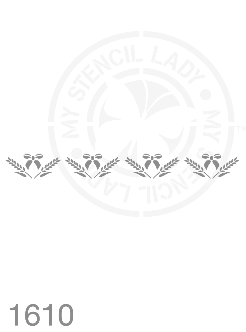 Long Thin Border Farmhouse Style Stencil 1610 Reusable Country Town Cottage Home Decor Stencils and Templates