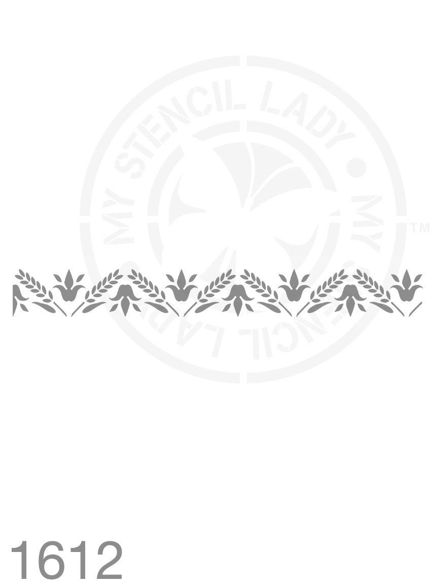 Long Thin Border Farmhouse Style Stencil 1612 Reusable Country Town Cottage Home Decor Stencils and Templates