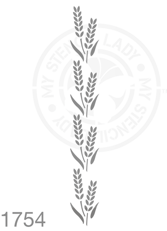 Wheat Farmhouse Style Border Stencil 1754 Reusable Borders Stencils and Templates