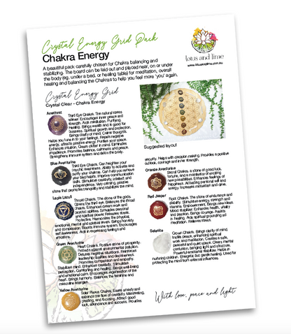 Chakra Energy D - Crystal Energy Grid Pack