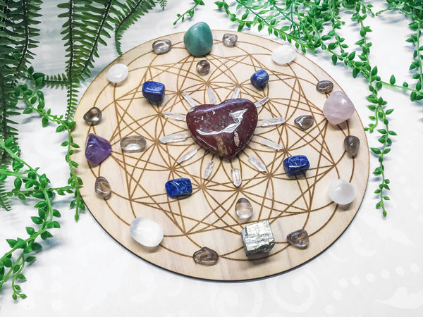 Good Health and Vitality - Emotionally and Physically - Crystal Energy Grid Pack
