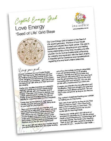 Attracting Love - Crystal Energy Grid Pack