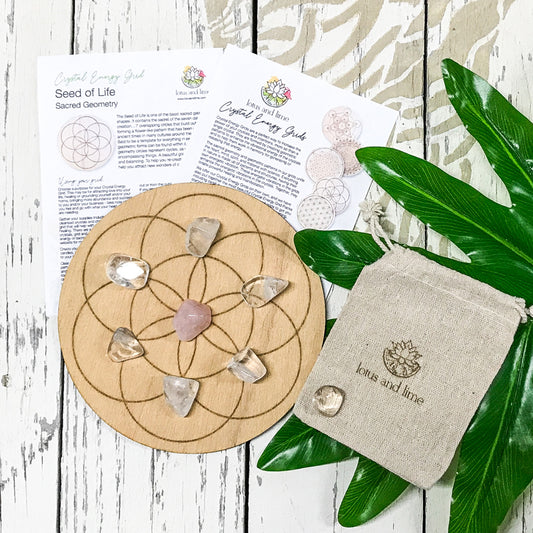 Love Starter B - Mini Crystal Energy Grid Pack