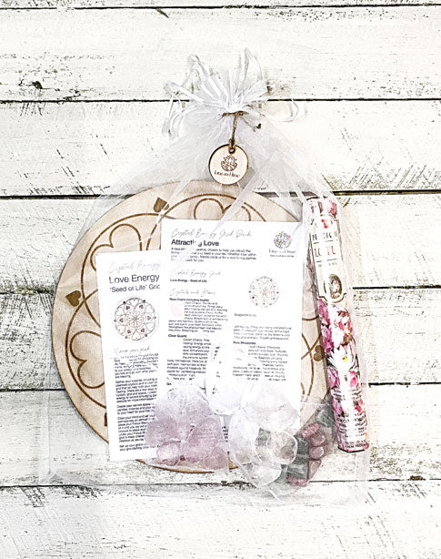 Attracting Love - Crystal Energy Grid Pack