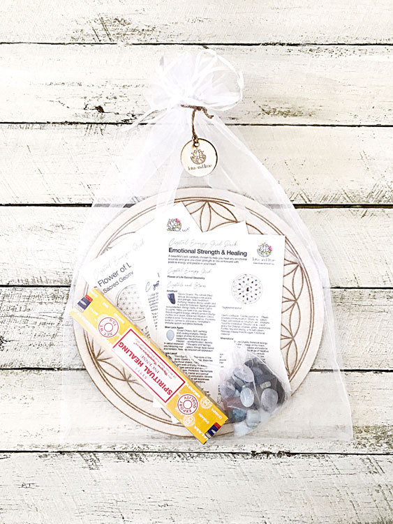 Emotional Strength & Healing B - Crystal Energy Grid Pack