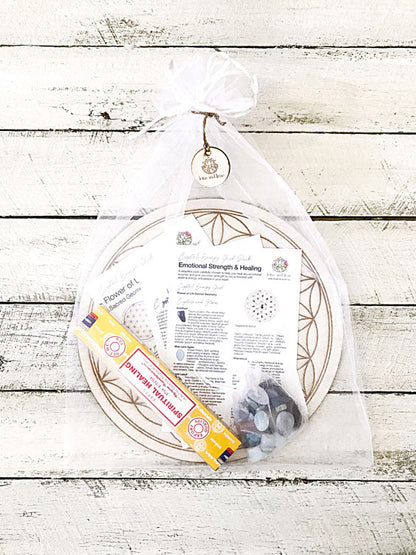 Emotional Strength & Healing B - Crystal Energy Grid Pack