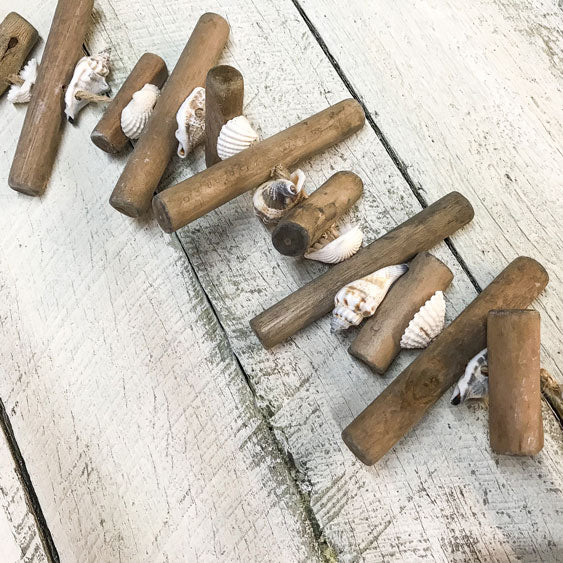 Driftwood Starfish and Shell Hanging