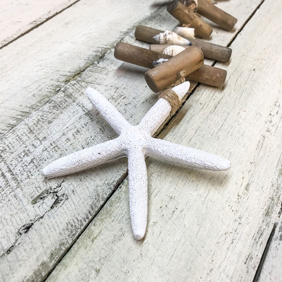 Driftwood Starfish and Shell Hanging