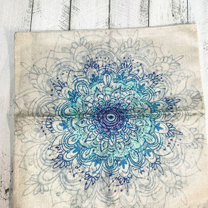Aqua Mandala Pillowcase