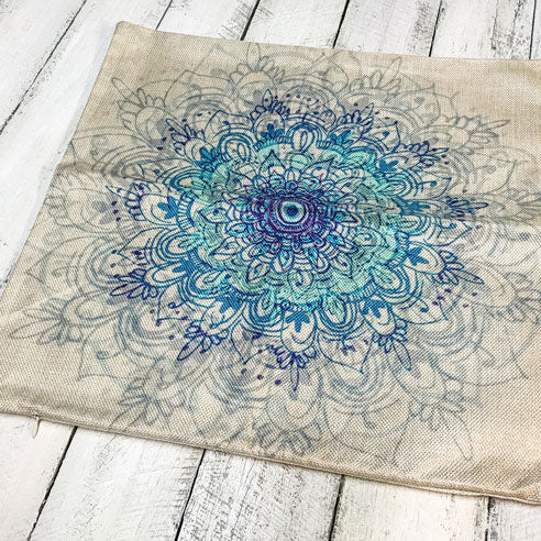 Aqua Mandala Pillowcase