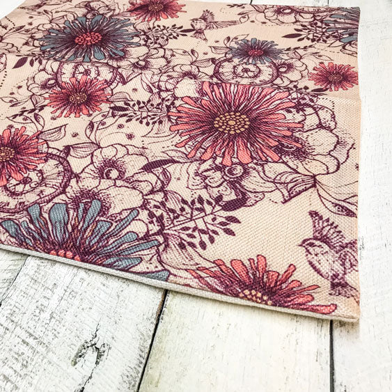 Floral Pillowcase - Vintage Pinks