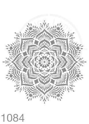 My Stencil Lady Stencil XLarge - 285mm Design (Sheet Size 300x300mm) Stencil 1084 Chalk Painting Furniture Decor Stencils