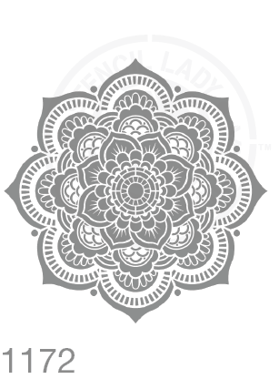 My Stencil Lady Stencil XLarge - 285mm Cutout (Sheet Size 300x300mm) Stencil 1172 Chalk Painting Furniture Decor Stencils