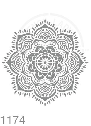My Stencil Lady Stencil XLarge - 285mm Cutout (Sheet Size 300x300mm) Stencil 1174 Chalk Painting Furniture Decor Stencils