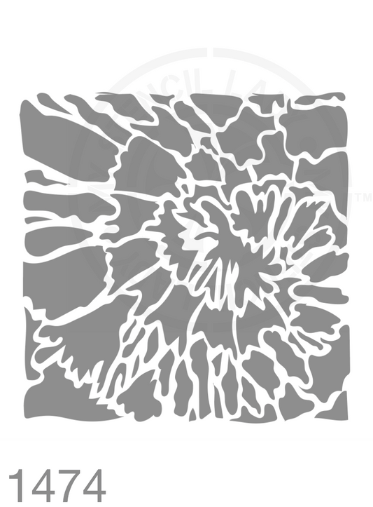 Tie Dye Stencil 1474